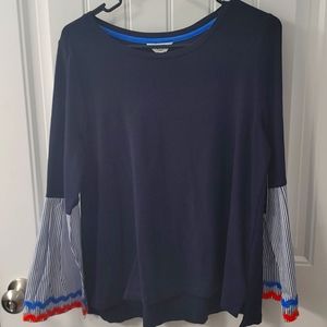 Crown & ivy ric rac bell sleeve top